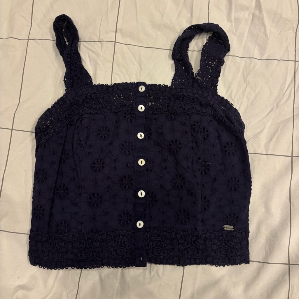 Superdry Dark Blue Lace Tank Top